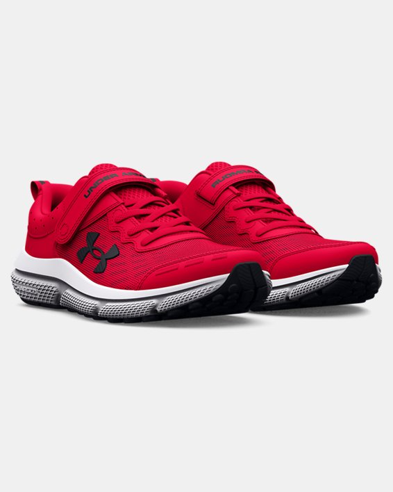 Boys' Pre-School UA Assert 10 AC Running Shoes, Red, pdpMainDesktop image number 3